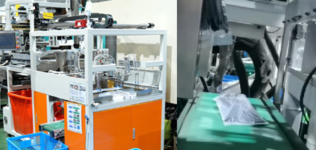 Cable ties production procedure with automated production equipment.